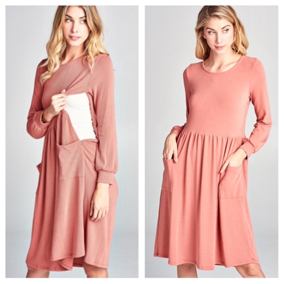 Roolee Dresses & Skirts - Mama Mia Nursing friendly sweater dress